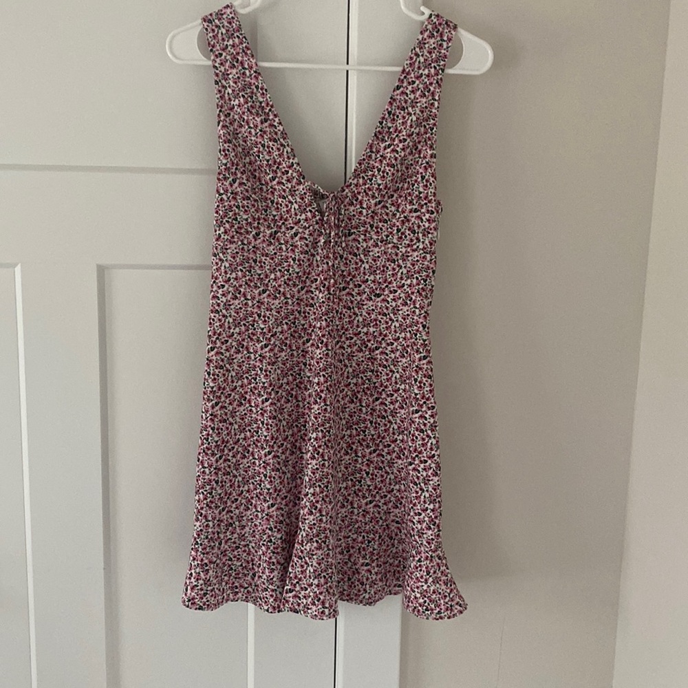 zara floral mini dress